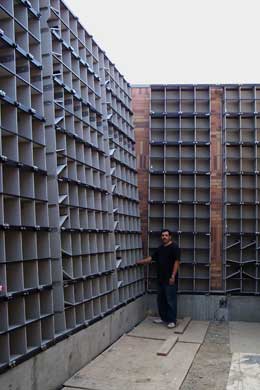 donor recognition curved niche wall at Chapman University picture 1