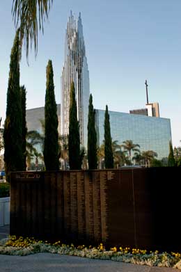 Donor Recognition Wall at Crystal Cathedral Picture 3