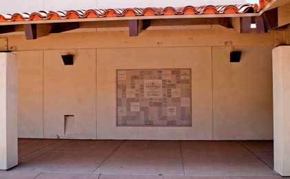 Donor recognition wall in Poway California picture 2